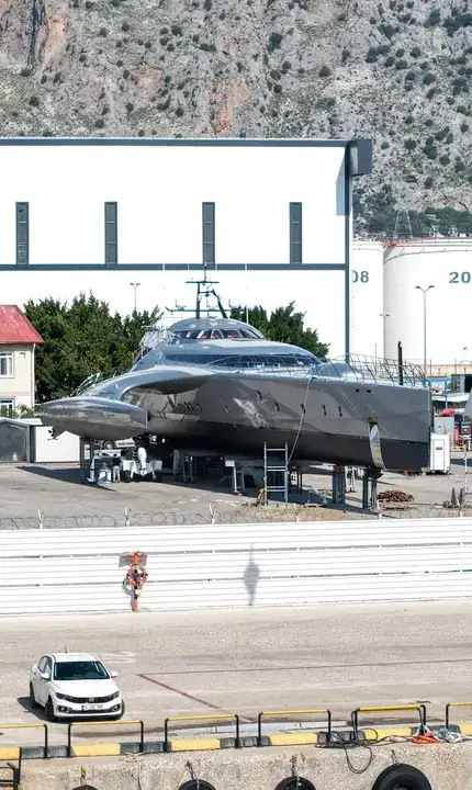 33 Milyon Dolarlık Trimaranlar Antalya'da Bakıma Girdi 5